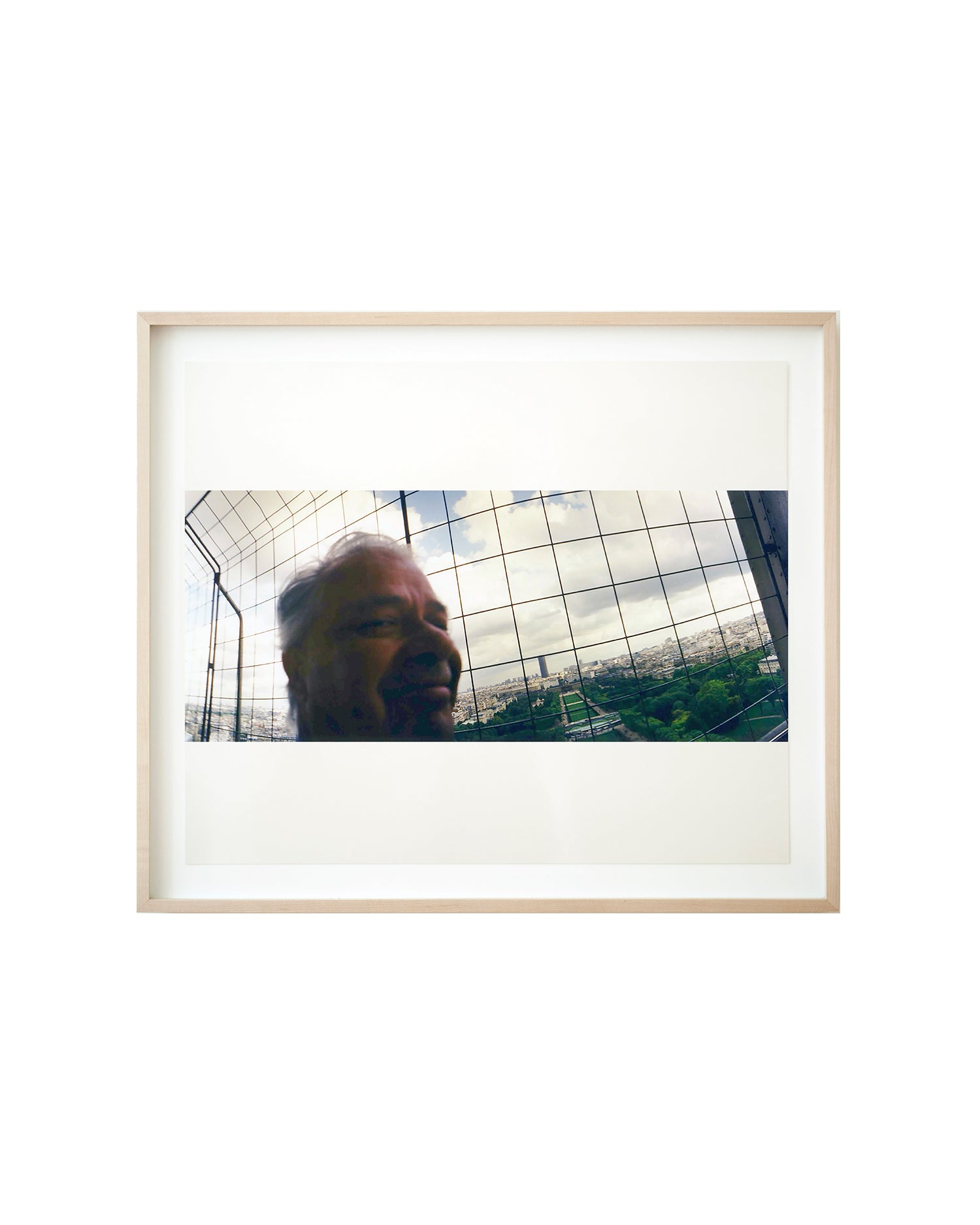 [Untitled] JC’s head, on top of Eiffel Tower, self-portrait